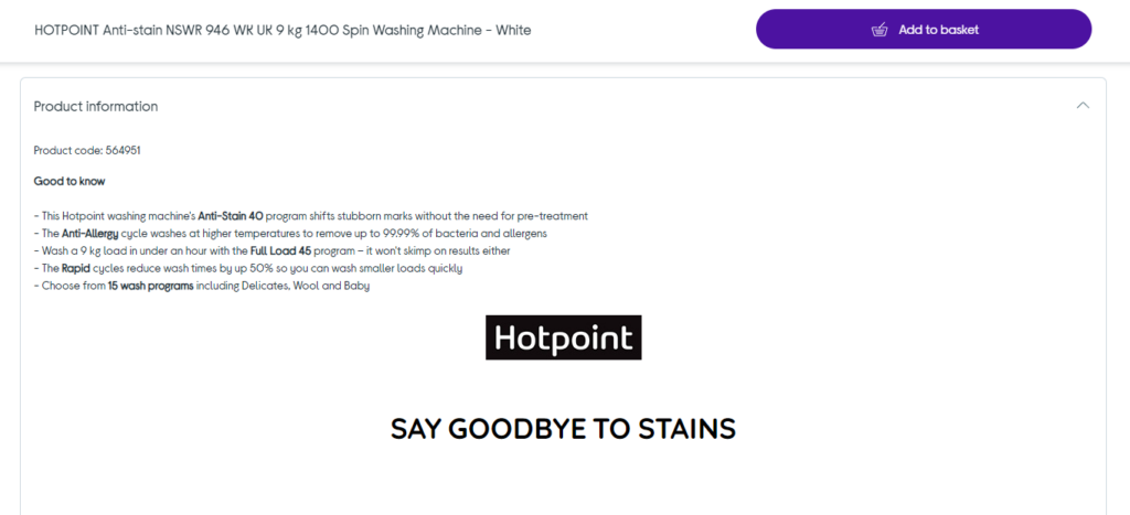 currys product sku code