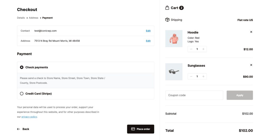 Flux Checkout for WooCommerce — Payment