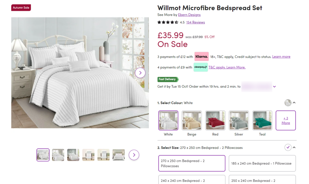 wayfair product attributes