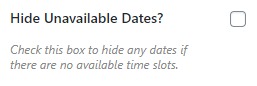 hide unavailable dates