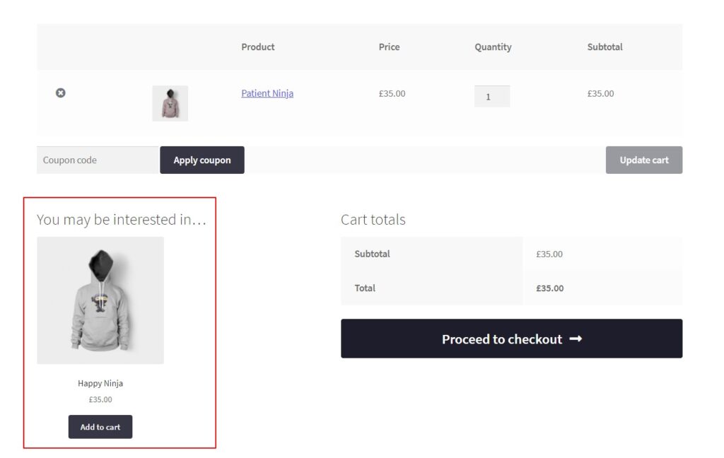 cross sell at the checkout woocommerce