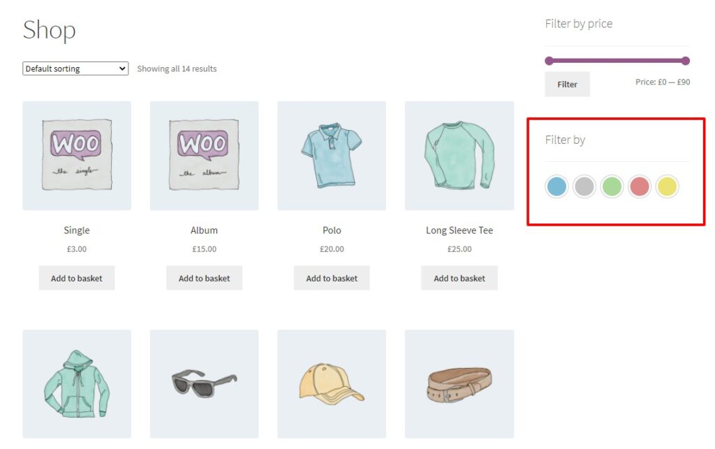 attribute swatches woocommerce