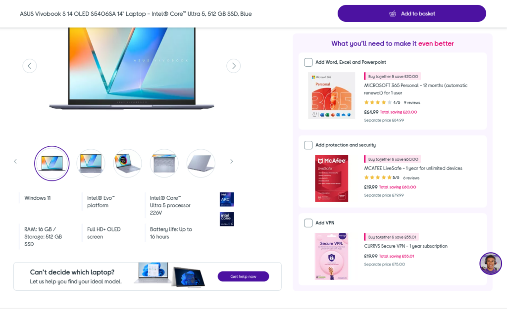 frequently bought together currys