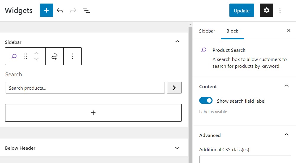 customize search filter woocommerce