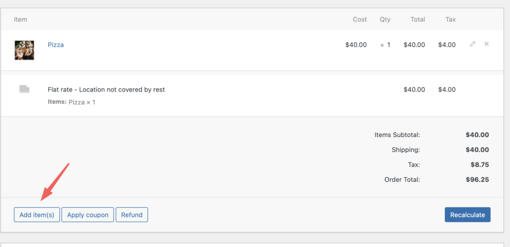 add time slot to existing order woocommerce