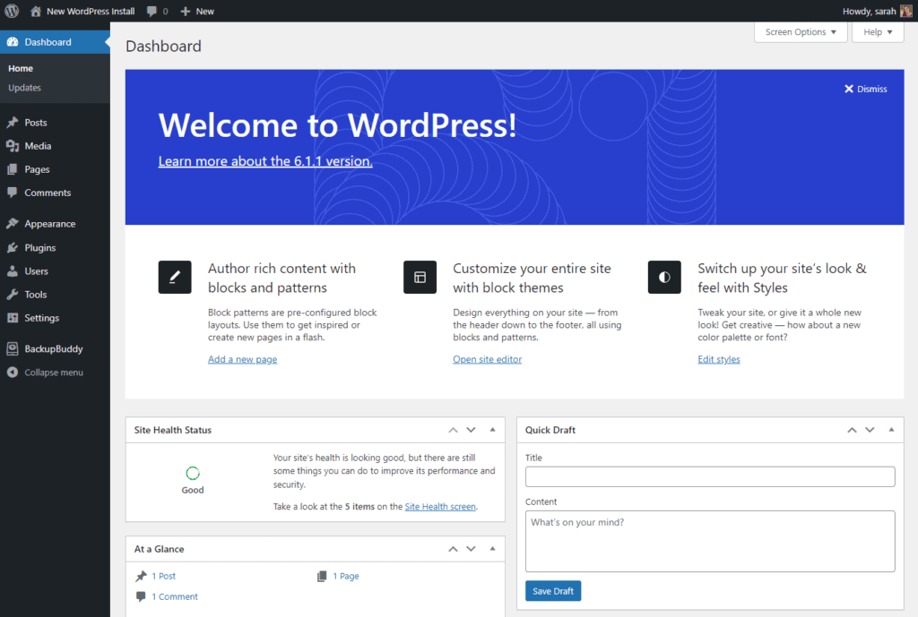 welcome to wordpress