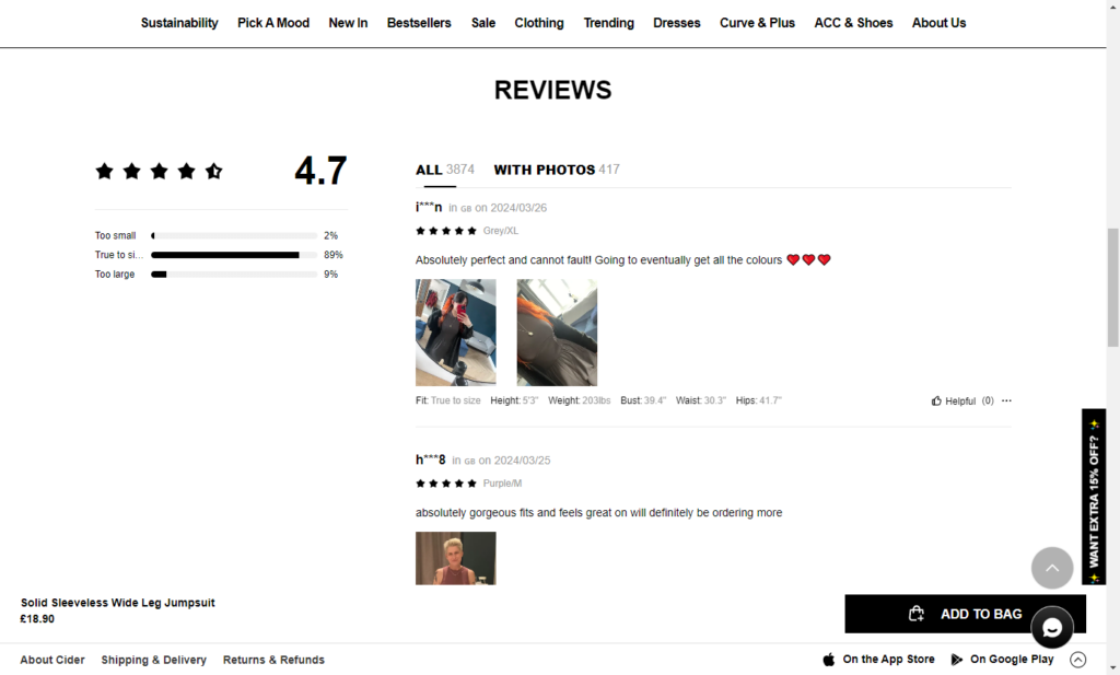product reviews