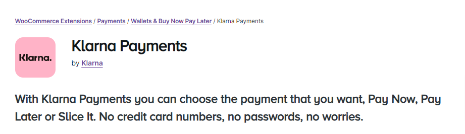 Klarna Payments