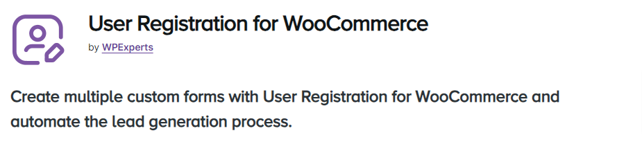 User Registration for WooCommerce