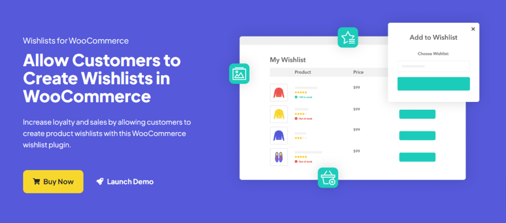 Wishlists for WooCommerce