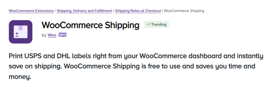 WooCommerce Shipping