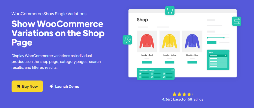 WooCommerce Show Single Variations