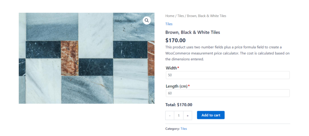 measurement price calculator