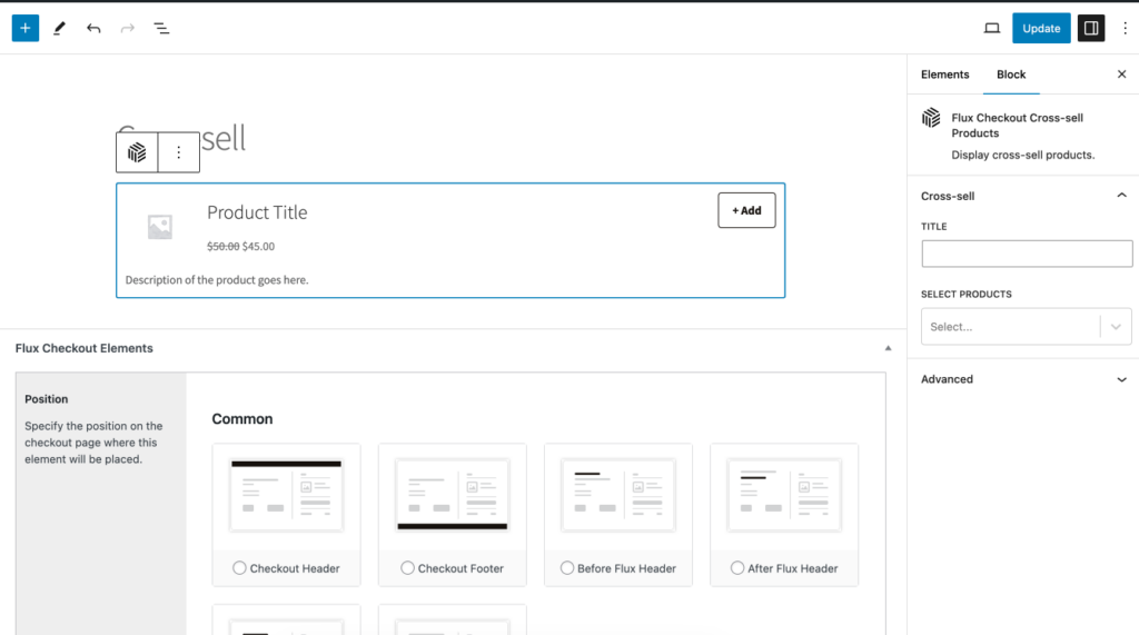 cross sell product block WooCommerce