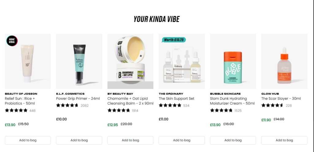 related products example