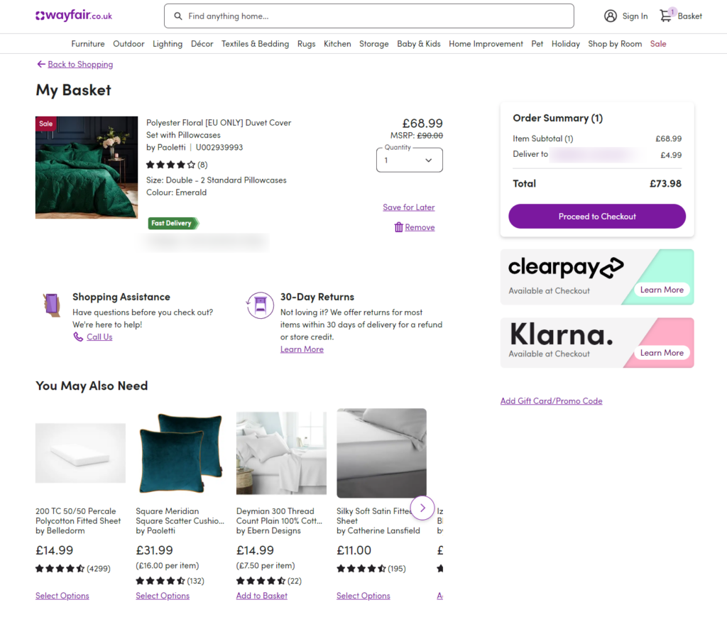 you may also need cart wayfair