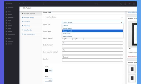 WooCommerce Attribute Swatches Swatch Type