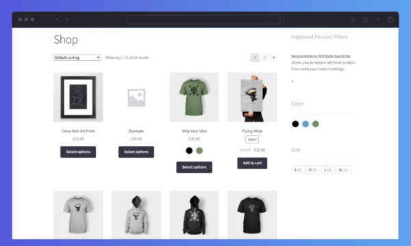 WooCommerce Attribute Swatches in Search and Filter Results