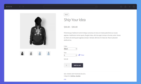 WooCommerce Show Single Variations Product Page