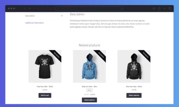 WooCommerce Show Single Variations Related Products