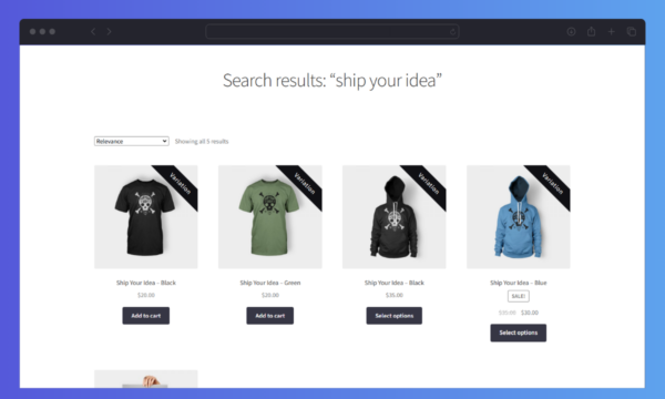 WooCommerce Show Single Variations Search Results
