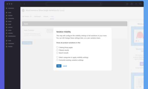 WooCommerce Show Single Variations Variation Visibility