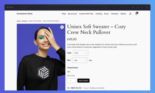 Custom Fields for Variations on Product Page