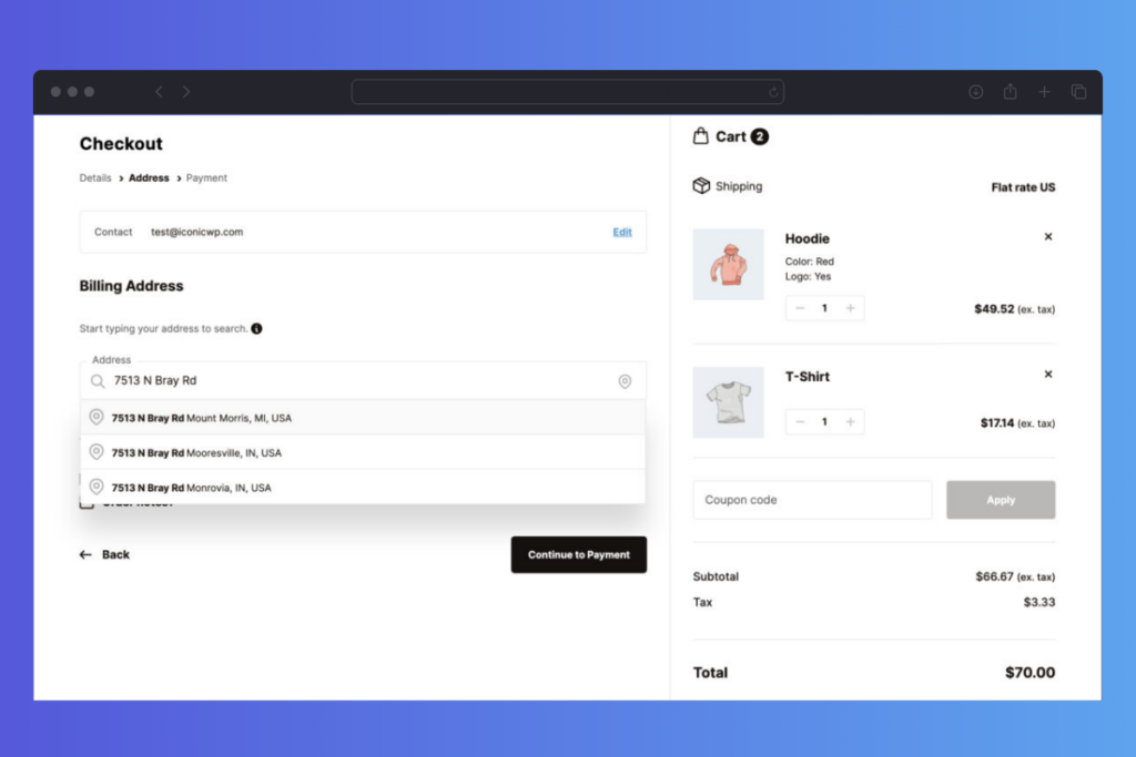 Flux Checkout for WooCommerce Address Autocomplete