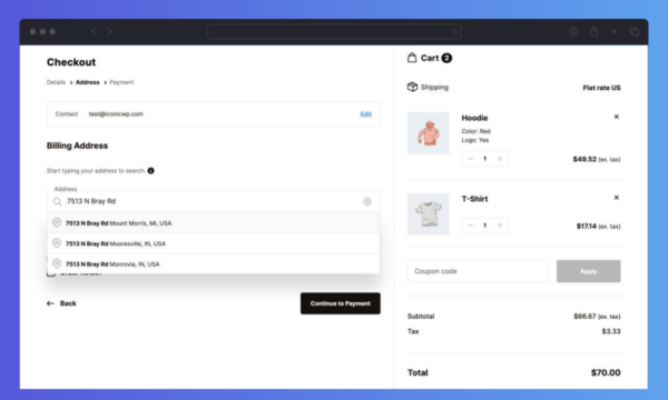 Flux Checkout for WooCommerce Address Autocomplete