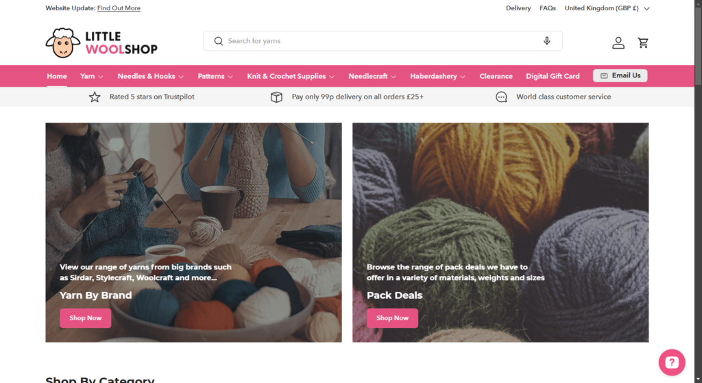 Hobby-based ecommerce store