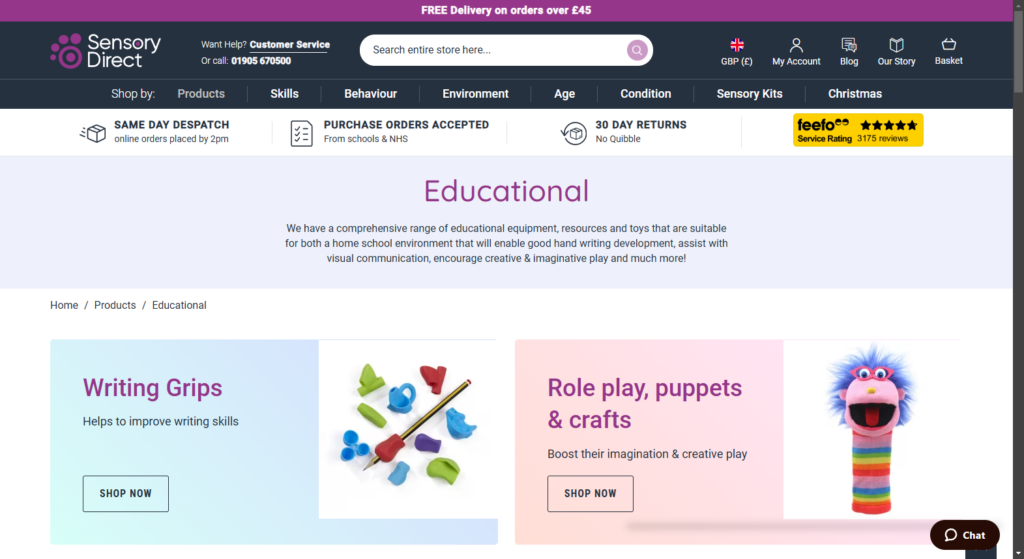 Educational products store