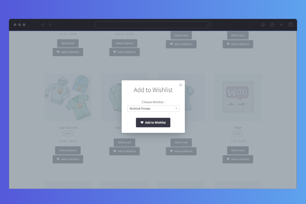 Wishlists for WooCommerce Add to Wishlist