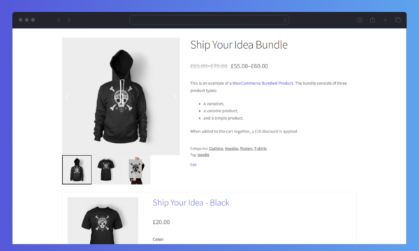 WooCommerce Bundled Products Discounted Bundle