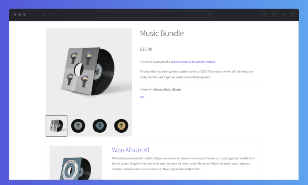 WooCommerce Bundled Products Fixed Price Bundles