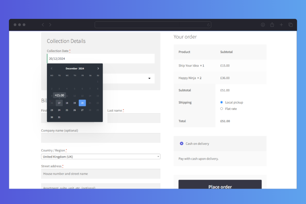 WooCommerce Delivery Slots at Checkout