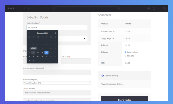 WooCommerce Delivery Slots at Checkout