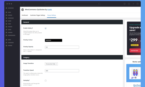 WooCommerce Quickview Popup Settings