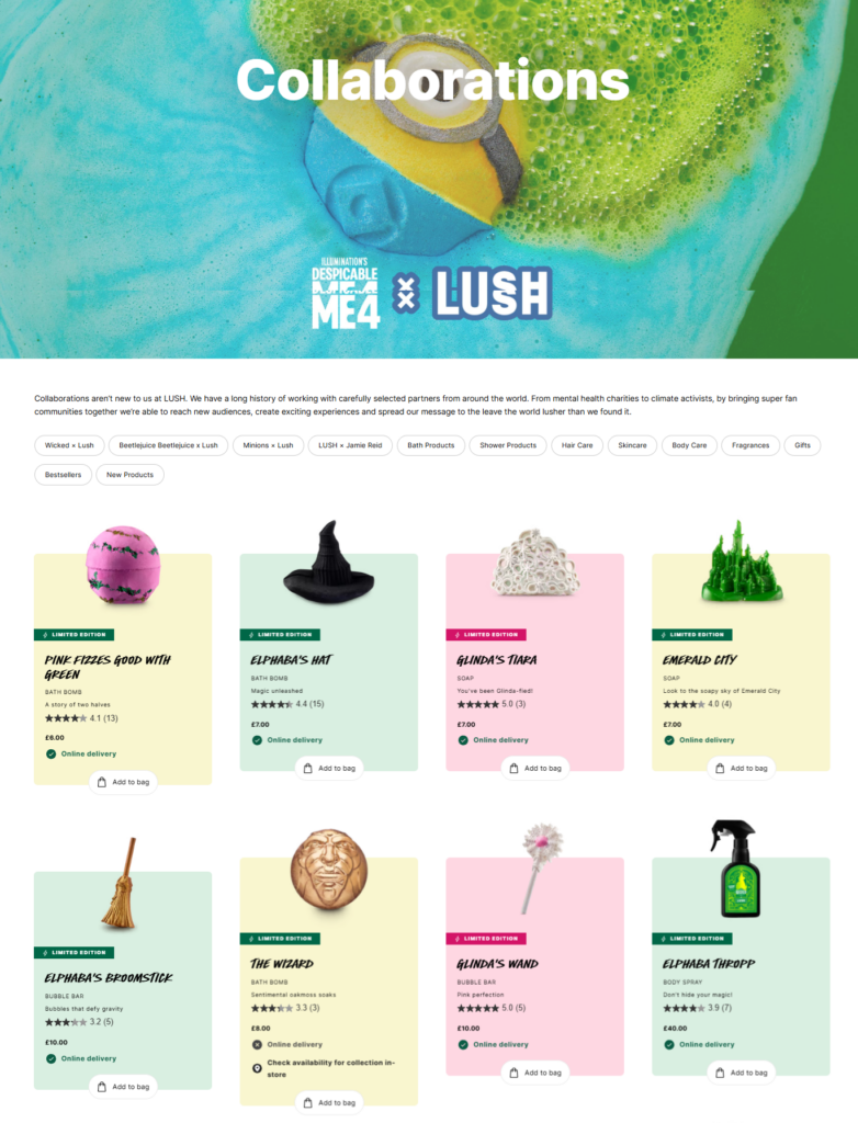 limited edition lush