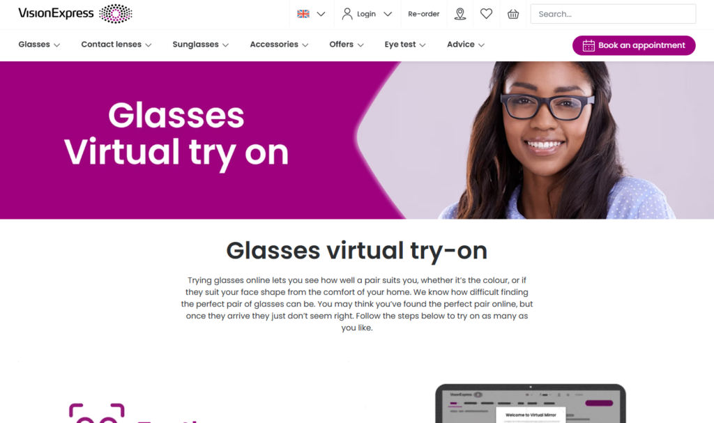 vision express augmented reality
