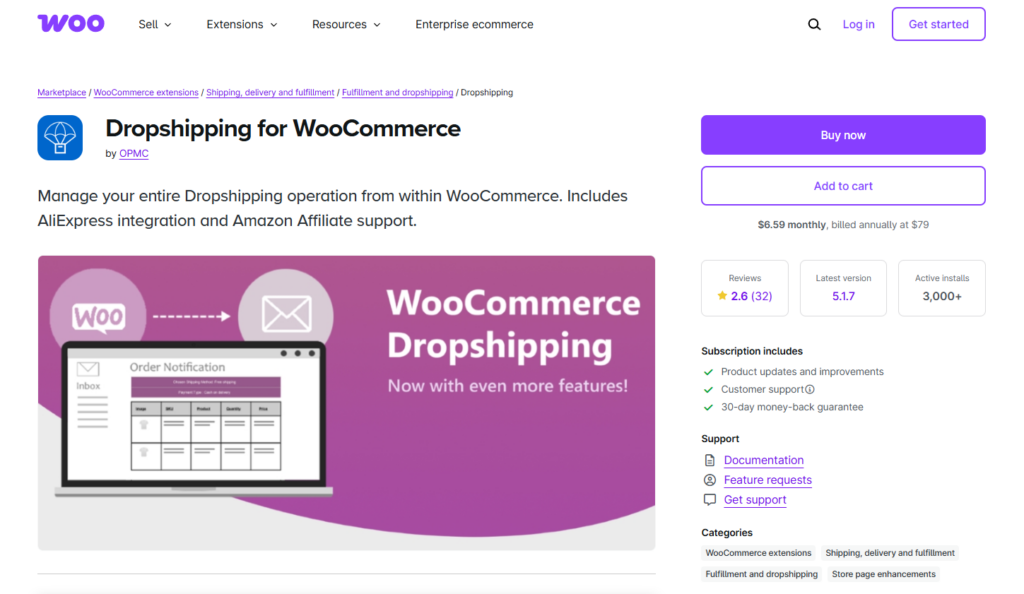 dropshipping for woocommerce