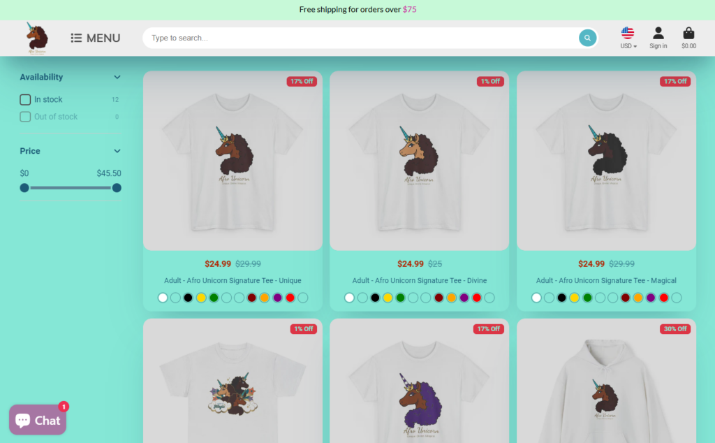 print on demand online store