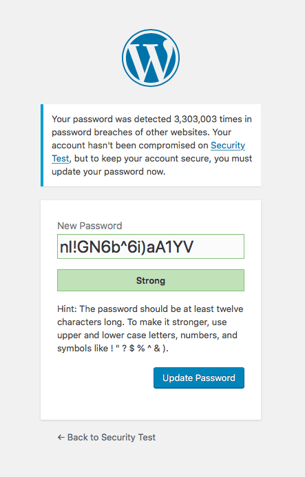 strong password