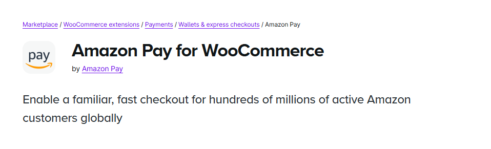 amazon pay for woocommerce
