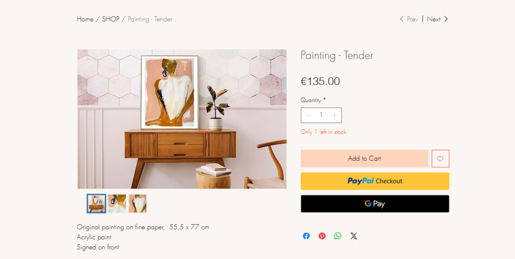 sell art payment methods