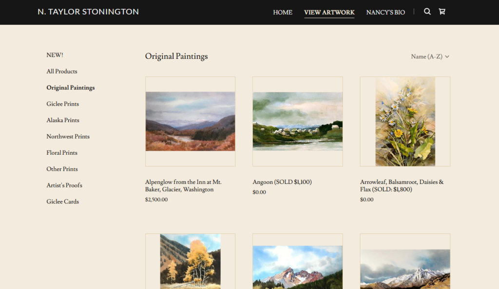 sell original paintings online